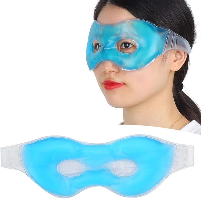 Cooling Eye,Reusable Anti-Fatigue Dark Circles Cold & Hot Compress Sleeping Eye Ice Cooling Eye-VivaGrace Women