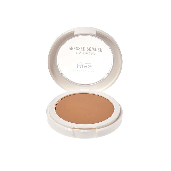 KISS Cover and Care Acne Control Pressed Powder Shine Free Face Light Weight Makeup Setting Powder - APP339 (Coconut)-VivaGrace Women