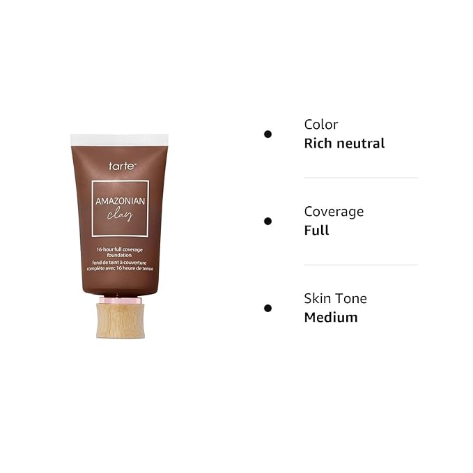 tarte Amazonian Clay 16-Hour Full Coverage Foundation 57N Rich Neutral-VivaGrace Women