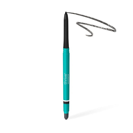 Thrive Causemetics Infinity Waterproof Eyeliner Pencil, Built In Sharpener & Smudge Tip, Long Lasting, Smudge Proof, Hyaluronic Acid & Shea Butter, Vegan & Cruelty Free, Lauren (Black Matte)-VivaGrace Women
