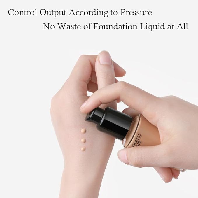 3PCS Black Replacement Foundation Pump Make-Up Cosmetic Liquid Foundation Make-Up Pump for MAC and Estee Lauder Double Wear Foundation (3PCS)-VivaGrace Women