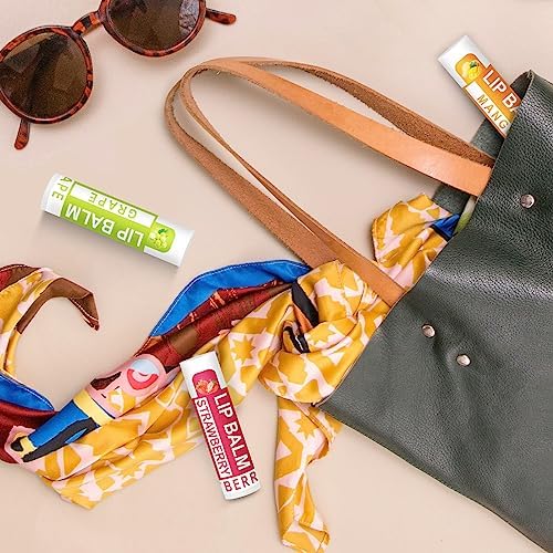 DMSKY 120 Pack Lip Balm, Natural Lip Balm Bulk with Vitamin E and Coconut Oil, Moisturizing Lip Balm for Dry Cracked Lips, Lip Balm for Stocking Stuffers - 12 Flavors-VivaGrace Women