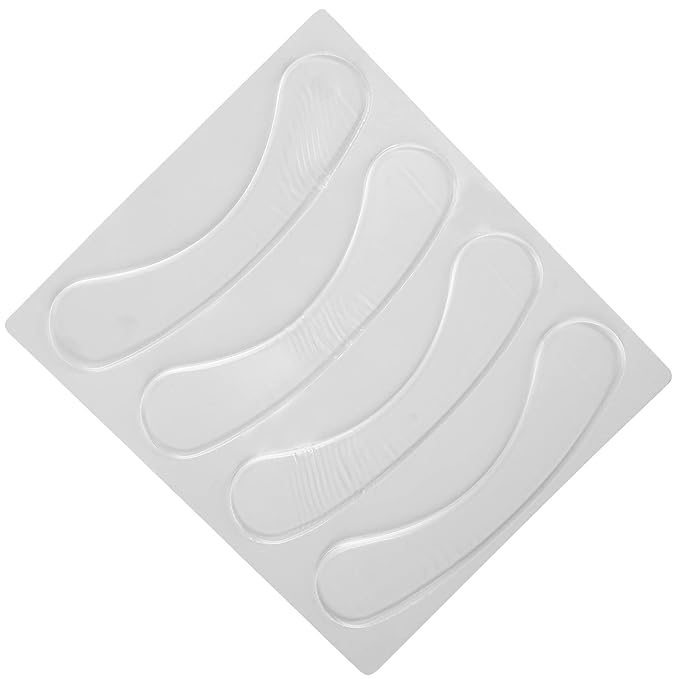 Lip Wrinkle Patches, Reusable Silicone Lip Anti-Wrinkle Pads Transparent for Smoothing Lip Wrinkles (4 Pcs)-VivaGrace Women