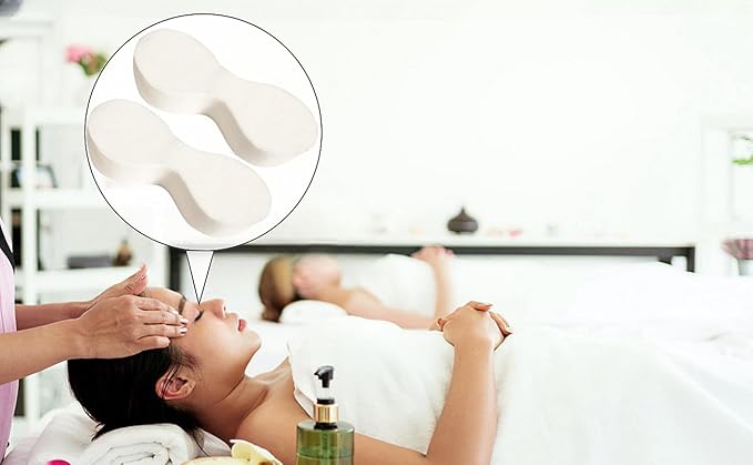 400 Sheets Disposable Eye Mask Paper, Non Woven DIY Eye Paper, Cotton Spa Eye Pads for Facials, Disposable Eye Pillow Covers Moisture Retention-VivaGrace Women