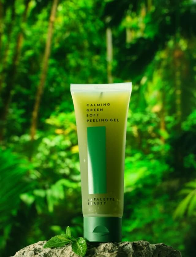 beauty Calming Green Soft Peeling Gel. Mild, Waterful Cleanser, 100ml / 3.38 fl. oz. / Hydration, Exfoliating, Deep Cleansing, Glowing, Cruelty-Free, Paraben-Free, Korean Skin Care