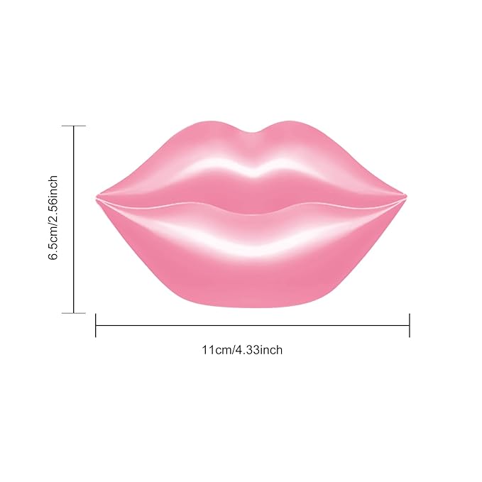 20Pcs Lip Mask,Pink Moisturizing Plumping Lip Masks Overnight,Pink Lip Mask Gel Treatment Lip Masks for Dry Lips Plump Lip Collagen Overnight Sleeping Lip Mask Pads Patches(Pink)-VivaGrace Women