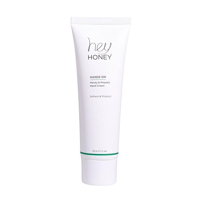 Hey Honey 4pc Set: Love Your Body Lotion, Walk The Walk Foot Cream, Hands On Honey Hand Cream, Eco Makeup Bag. Perfect for Valentine's, Xmas, Birthdays-VivaGrace Women