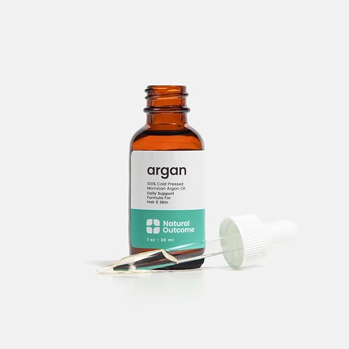 Argan Oil 100% Pure Moroccan Cold-Pressed Face, Body and Hair Lightweight Oil for Moisturizing, Hydrating & Skin Nourishment, 1 oz-VivaGrace Women