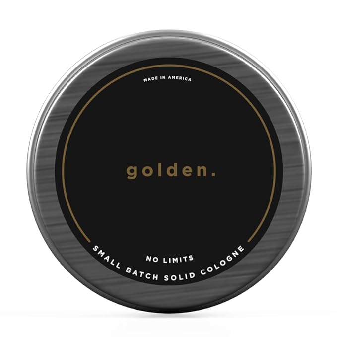 Golden Grooming Co. Solid Cologne - Travel-Sized Concentrated Balm - Solid Perfume with Subtler Scent and Long-Lasting Fragrance - For Men of Color - 1 oz Tin-VivaGrace Women