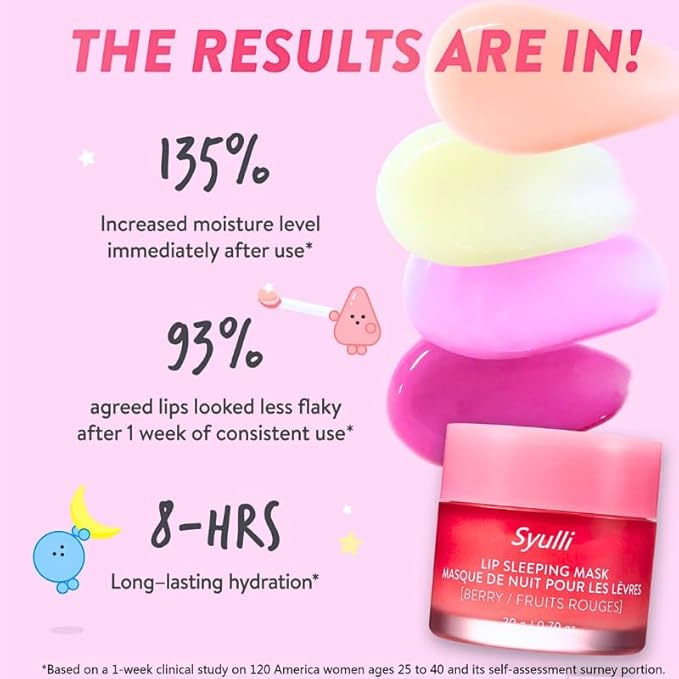 Sleeping Lip Mask,Organic Vitamin C Lip Sleeping Mask Hydrate & Repair Sleeping Lip Balm, Nourish Overnight Lip Care Treatment Lip Line & Color Improve,Crack & Dry Sleeping Lip Mask For Women & Men-VivaGrace Women