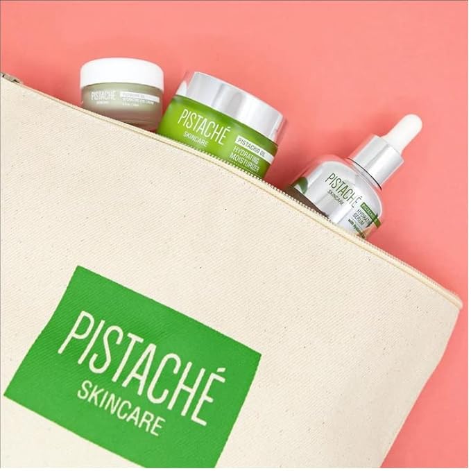 Pistaché Skincare Pistachio Oil Ultimate Face Trio Set + Eye Cream, Hyaluronic Acid Face Serum & Face Moisturizer + Hydrates and Nourishes + Vitamin E + Antioxidant Protection-VivaGrace Women