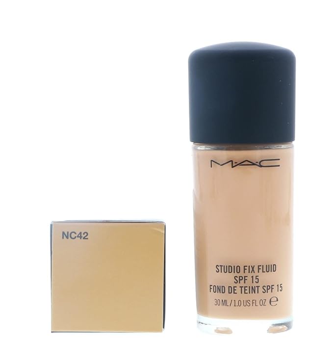 MAC Studio Fix Fluid Foundation SPF5, NC42, 1 Count, 1 Ounce-VivaGrace Women