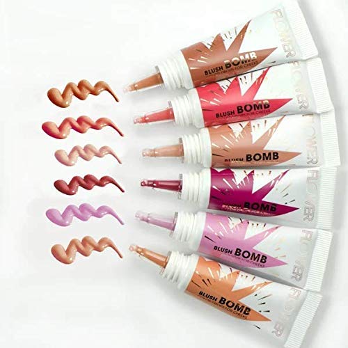 FLOWER Beauty By Drew Barrymore Liquid Blush Makeup Bomb Color Drops -Silky Lightweight Formula + Gel Cream Blush for Cheeks - Radiant + Glossy Finish - Buildable + Lightweight Formula - Cruelty-Free + Vegan (Bubbly)-VivaGrace Women