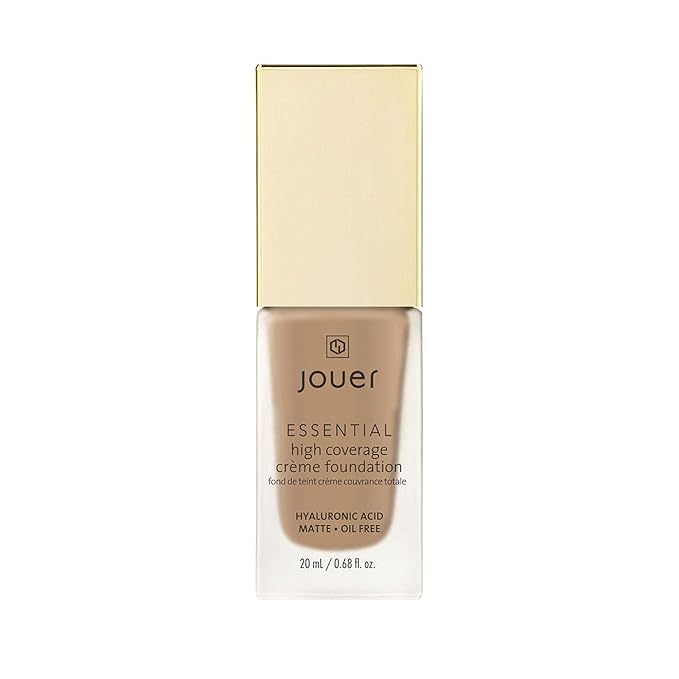 Jouer Essential High Coverage Crème Foundation - Available in 50 Shades for All Skin Tones - Healthy Ingredients - Paraben, Gluten & Cruelty Free - Vegan Friendly-VivaGrace Women