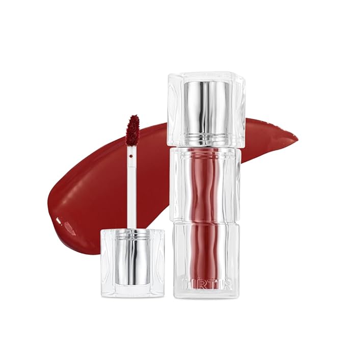 TIRTIR [*Mini Size Waterism Tinted Lip Gloss #07 Cassis Plum, 0.06 Fl Oz – Kiss Ready Lipgloss, 12H Long Lasting Non Sticky Natural Tinted Glow Korean Multiuse Cheek and Lip Tint for Women gift-VivaGrace Women