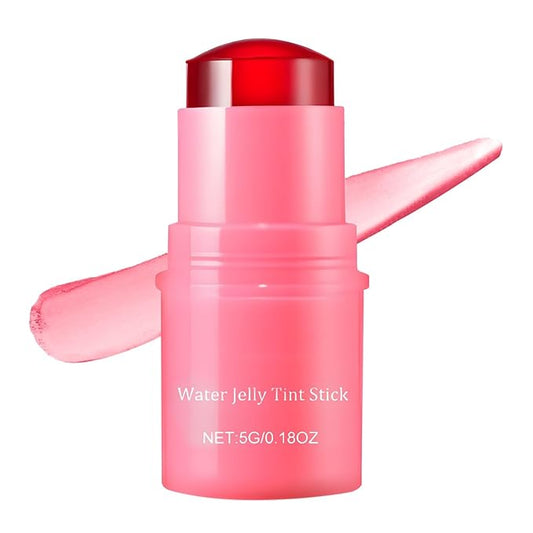 Milk Jelly Blush Cooling Water Jelly Tint, Milk Jelly Tint Jelly Blush Stick, Milk Lip And Cheek Stick, Sheer Lip & Cheek Stain, Jelly Tint Makeup (Red, Free Size)-VivaGrace Women