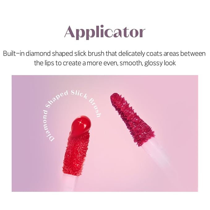 ETUDE Over Growy Lip Stain Tint, Fake Red, 0.1 oz (3 g), Lipstick, Glossy Finish, Highly Moisturizing, Melotint, Plush, Glossy, Volume, Vegan Certified-VivaGrace Women