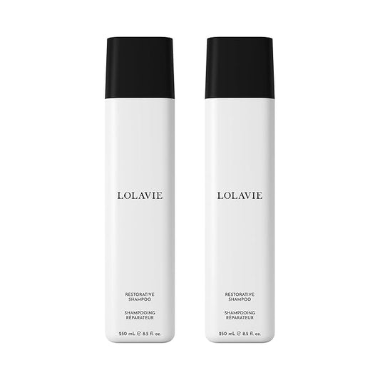 LolaVie Restorative Shampoo - 8.5 oz, 2 Pack - Repairs Look of Damage, Protects from Breakage, Reduces Frizz for 12x Softer, Smoother Hair - Gentle, Color Safe - All Hair Types-VivaGrace Women