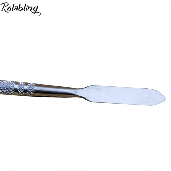 7.2 inches Pro Stainless Steel Make Up Spatula Double Sided Cosmetic Stirring Rod Nail Art Manicure Tools (size-2)-VivaGrace Women