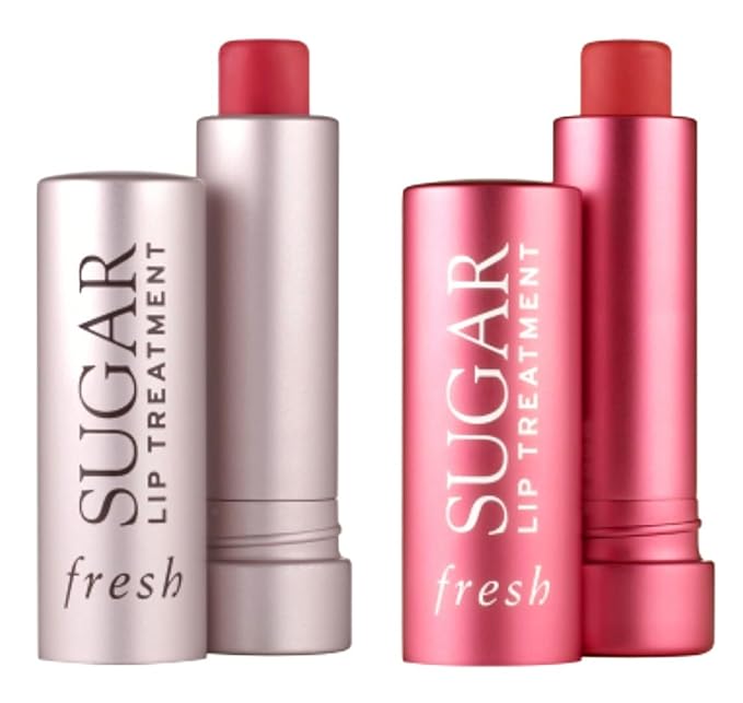 Sugar Bloom Hydration .7oz / 2.2g Sugar Rose Tinted Lip Balm Treatment .07oz / 2.2g (Mini Travel Sizes) Duo Set-VivaGrace Women