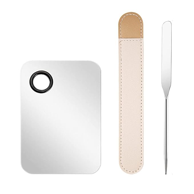 YOCASII Foundation Palette, Foundation Spatula, Makeup Mixing Palette, Makeup Spatula Tool, Makeup Mixing Tray, Nail Art Palette for Mixing Foundation Nail-Art-VivaGrace Women