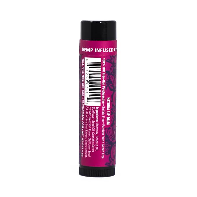 CannaSmack Natural Hemp Lip Balm - Tropical Flavor-VivaGrace Women