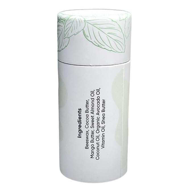All Natural Luxury Lip Balm - Moisturizing For Smooth and Soft Lips - Pure Ingredients, Long Lasting, Eco-Friendly - Hydrates Dry and Chapped Lips - Push Up Paper Tube, Mint Flavor-VivaGrace Women