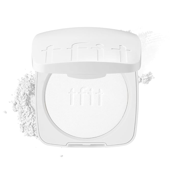 Finish Setting Pact - Blurs Pore & Fine Lines, Long-wearing, Matte Finish, Ideal for Oily Skin, Korean Makeup, 0.14 Oz. (01 White, 0.14 Oz.)-VivaGrace Women