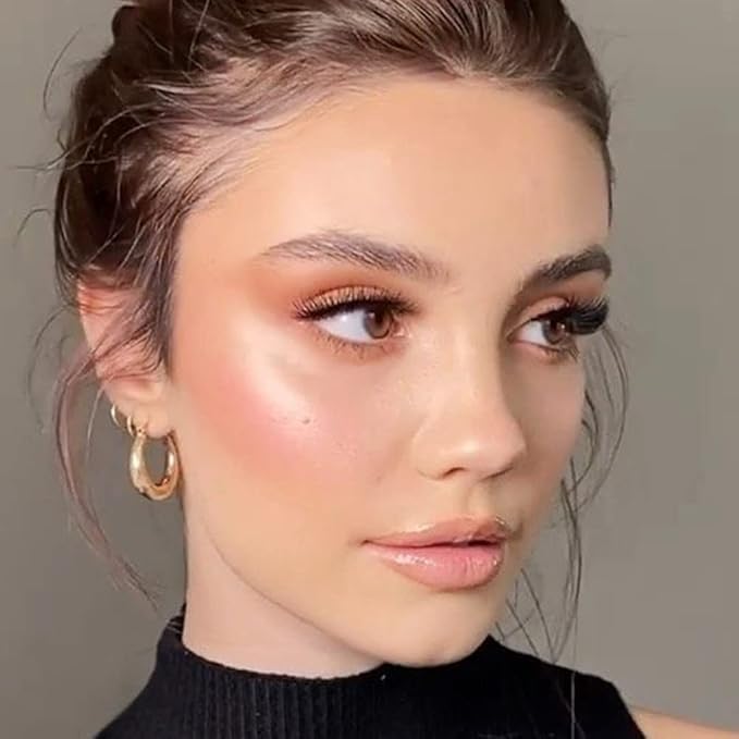 Mysense Liquid Blush Makeup Wand, Soft Cream Blush for Cheeks Tint, Matte Blush Contour Wand with Cushion Applicator, Dewy Finish, Weightless, Natural-Looking, 101 Ravishing-Nude Pink, 0.34fl.oz-VivaGrace Women