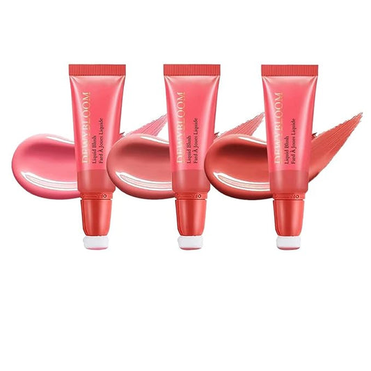 3 Color Blush Beauty Wand, Soft Matte Lightweight With Cushion Applicator Creamy Natural Shimmer Blendable Face Blush. (103# Rosa-Cool Pink+104# Cheery-Dark Rose+105# Ardour -Terracotta)-VivaGrace Women