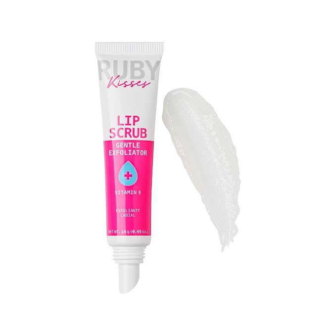 Ruby Kisses Exfoliating Lip Scrub, Gentle Smoothing for Soft Lips, Jojoba & Shea Butter Enriched, Non-Greasy, Hydrating Lip Care, Lightweight for Healthy & Supple Lips-VivaGrace Women