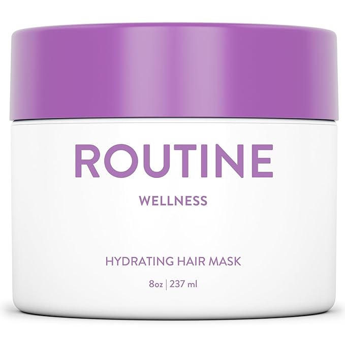 Routine Wellness Deep Conditioning Hair Mask for Dry Damaged Hair - Hydrating, Moisturizing Repair Treatment - Promotes Fullness - Gardenia 8oz-VivaGrace Women