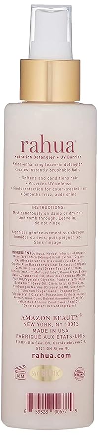 Rahua Hydration Detangler Spray + UV Barrier, 6.5 Fl Oz, Detangling Leave in Hair Care Softens Hair, Smooths Frizz, Supports Breakage & Damage, Conditioning for Brushable Shiny Hair, All Hair Types-VivaGrace Women