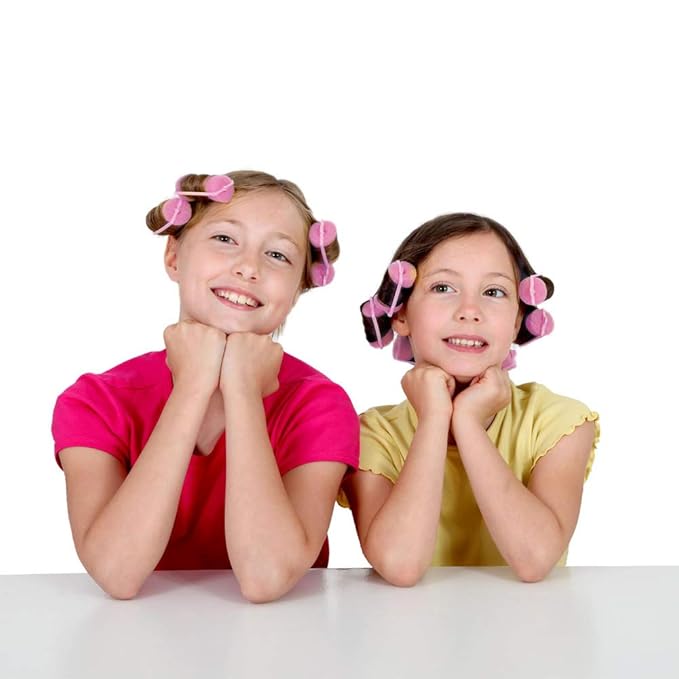 60 Pieces Foam Sponge Hair Rollers - Hair Styling Curlers for Hair Curls (2.8x0.79inch, Pink)-VivaGrace Women