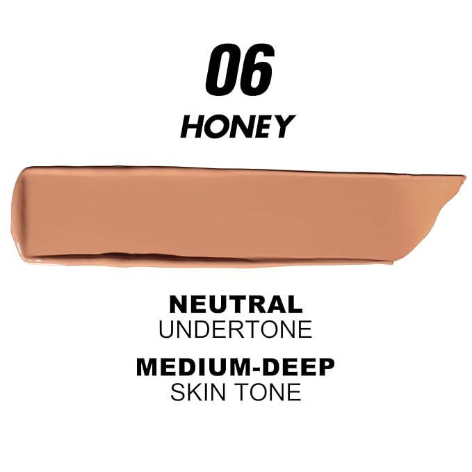 FOCALLURE 2 Pcs Liquid Foundation, Skin Evolution Foundation + Concealer, Full Coverage Foundation Makeup, Durable, Waterproof, Oil-Control, Hides Wrinkles & Lines, Honey-VivaGrace Women