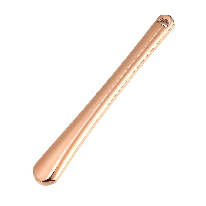 VOCOSTE 4 Pcs Makeup Spatula Mini Spoon, Eye Cream Massage Sticks Beauty Scoop, for Facial Cosmetic Face Cream, Zinc Alloy 2.32"x0.30", Rose Gold Tone-VivaGrace Women