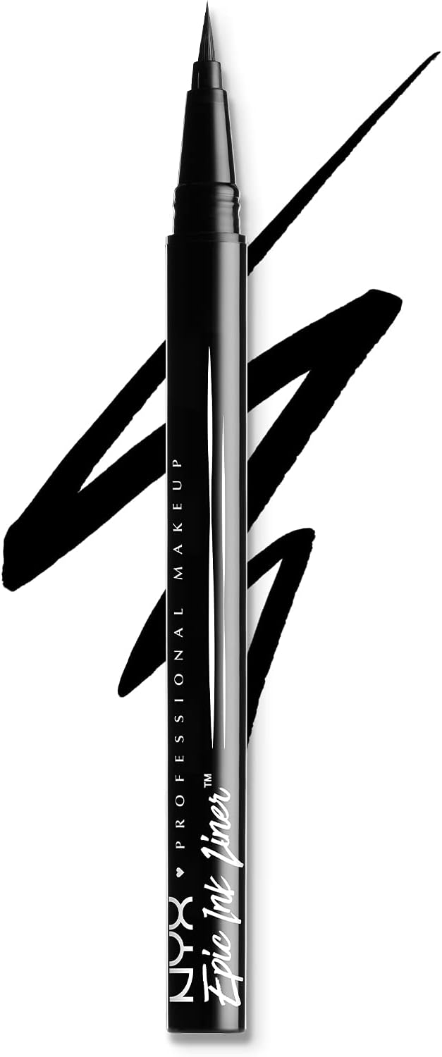 NYX PROFESSIONAL MAKEUP Ultimate Shadow & Liner Primer, Medium + Epic Ink Liner, Black (2-Pack Bundle)
