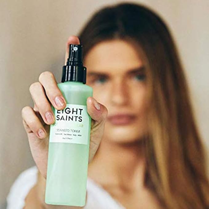 Eight Saints Coast is Clear Seaweed Anti Aging Face Toner, Natural and Organic Alcohol Free Witch Hazel Toner for Face, Minimizes Large Pores and Redness, 6 Ounces-VivaGrace Women