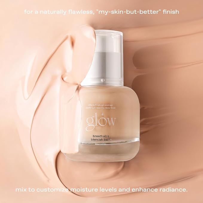 glow breathable blemish balm #one : Cruelty-Free & Artificial Fragrance-Free, Essential Oil-Free, Gluten-Free, lightweight & hydrating bb cream that feels like skincare, 1 Fl Oz-VivaGrace Women
