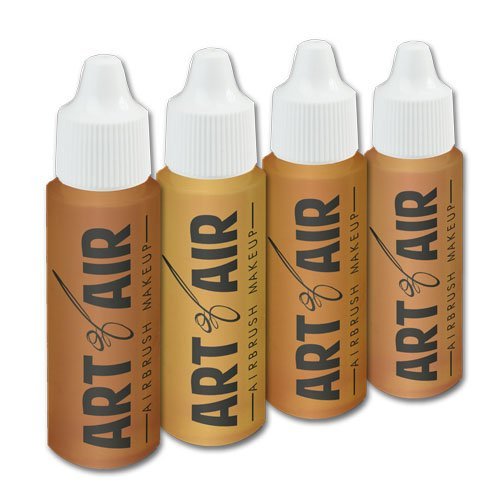 4pc MEDIUM complexion Professional Airbrush Cosmetic Makeup Set 1/2 oz bottles-VivaGrace Women