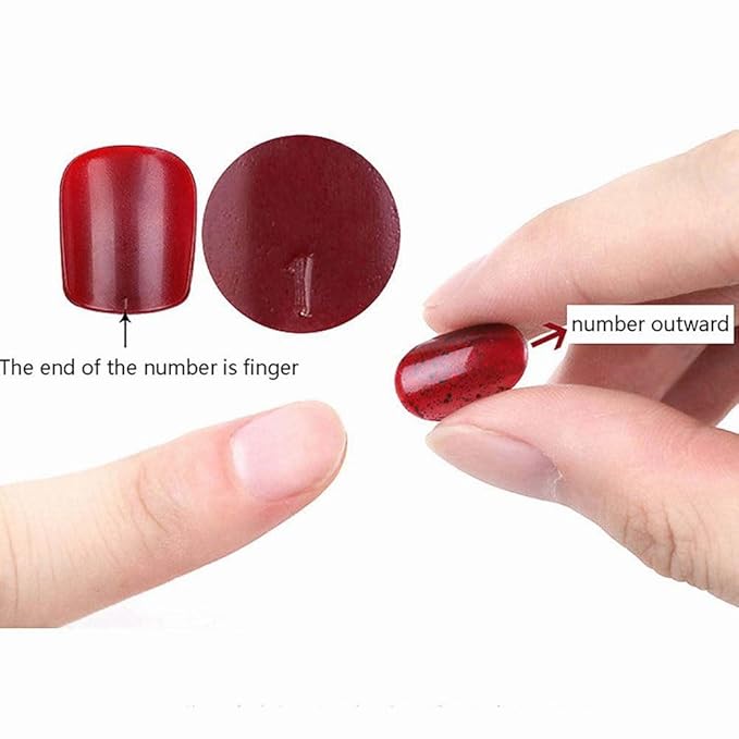 Press on Nails,Long Press on Nails Gradient Fake Nails Pink with Jewelry Design Nails for women and Girls (Lipstick & White)