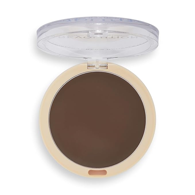 Revolution Beauty, Ultra Cream Face Bronzer, Buildable & Blendable Cream Contour, Vegan & Cruelty Free, Deep, 0.24 Oz.-VivaGrace Women