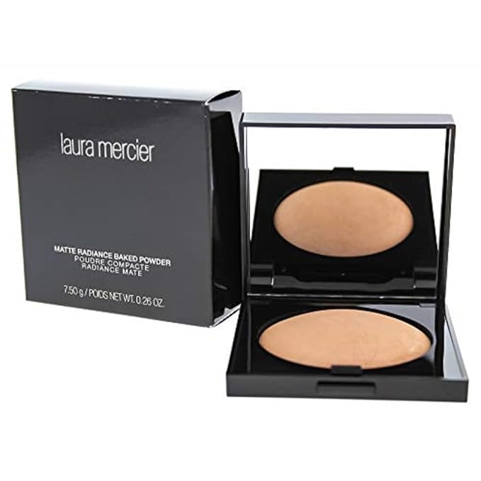 Laura Mercier Matte Radiance Baked Powder for Women, Bronze 01, 0.26 Ounce-VivaGrace Women