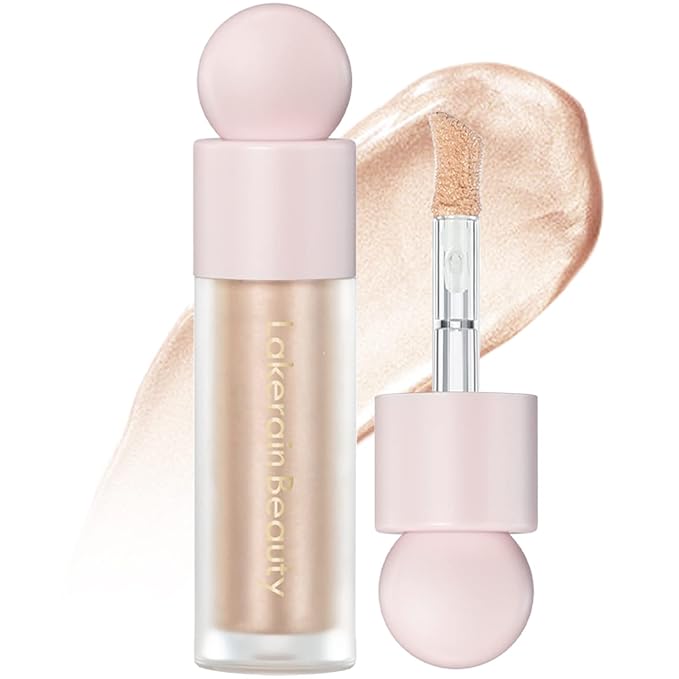 Erinde Liquid Highlighter Makeup, Face Highlighter Bronzer Makeup Stick, Natural Glossy Finish, Lightweight Blendable Silky Smooth Cream Face Illuminator Makeup, Cruelty-free, 02# STARLIGHT-VivaGrace Women