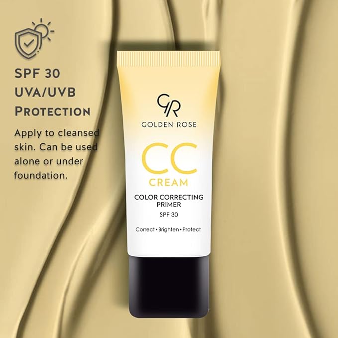 Golden Rose Makeup CC Cream Color Correcting Primer - (Yellow)-VivaGrace Women