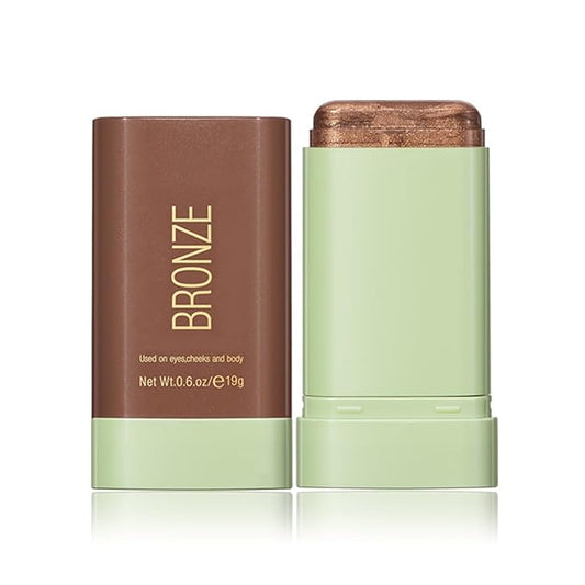 Multi-Purpose Makeup Blush Stick, 3-in-1 Beauty Tinted Solid Blush Stick For Cheeks, Lips And Eyes Waterproof Natural Cream Blush Stick With Long-Lasting Moisturizing Formula (#4Beach Glow)-VivaGrace Women