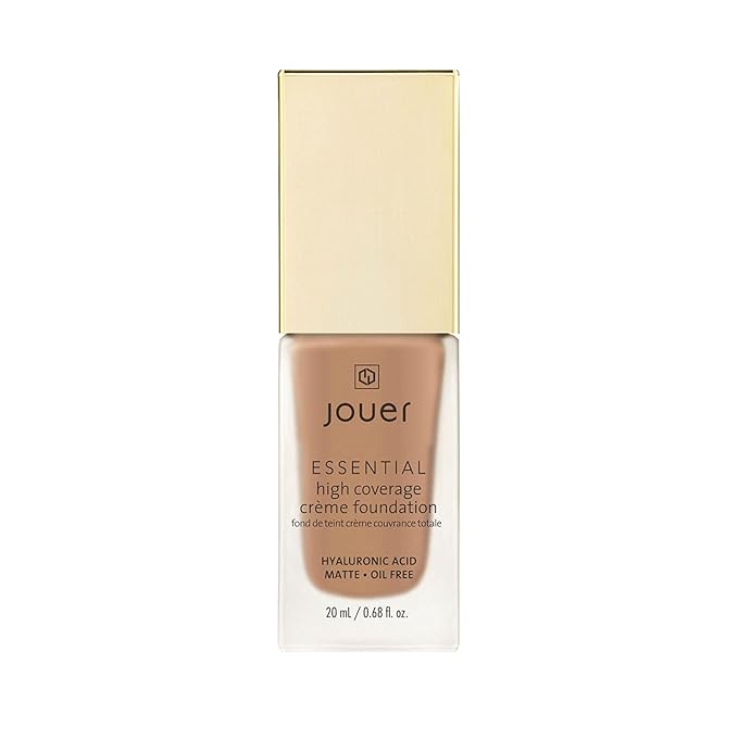 Jouer Essential High Coverage Crème Foundation - Available in 50 Shades for All Skin Tones - Healthy Ingredients - Paraben, Gluten & Cruelty Free - Vegan Friendly-VivaGrace Women