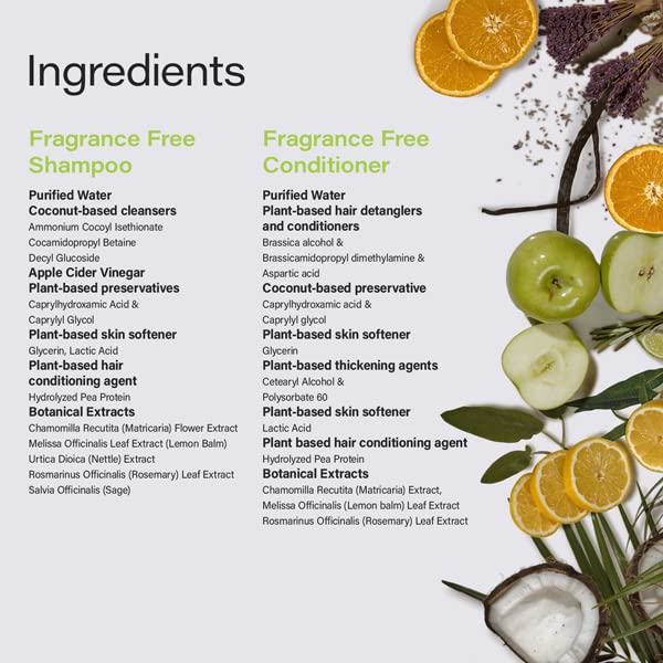 Phillip Adam Fragrance Free Shampoo and Conditioner Set - Sulfate Free & pH Balancing - 33.8 Ounce Each-VivaGrace Women