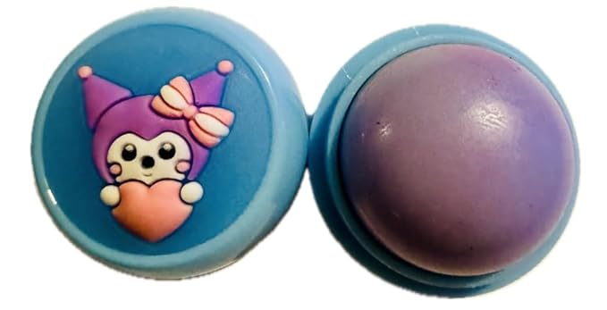 Moisturizing Lip Balm, Lip Gloss and Balm Set for All Skin Types, Assorted Shades, Round Ball Natural Moisturizing Lip Balm Nutritious Fruit Flavour Colourless Lip Balm Hydration Lips Care (blue)-VivaGrace Women