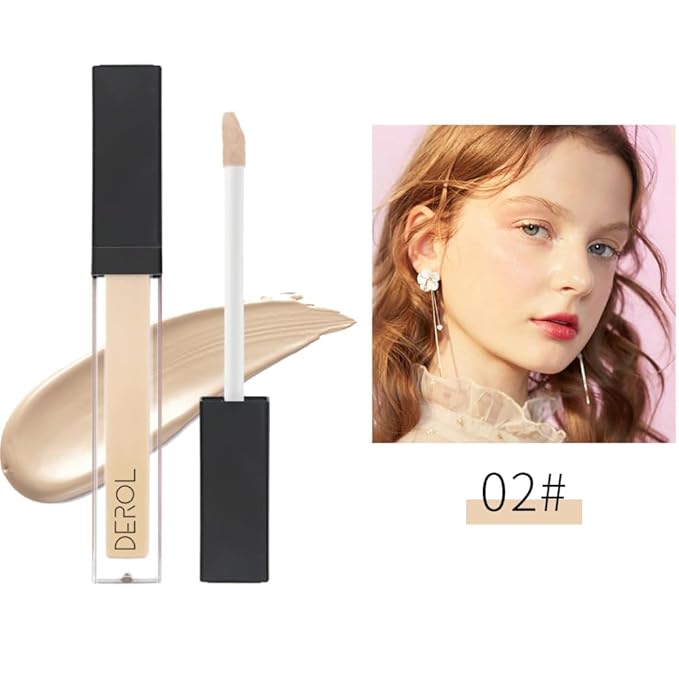 Liquid Concealer Makeup - Natural Coverage & Highly Pigmented Lightweight Concealers 6.5ml (02)-VivaGrace Women